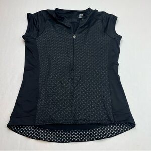 Bontrager Fitted Cycling Top Jersey Womens Size Large Black Athletic Bicycle‎